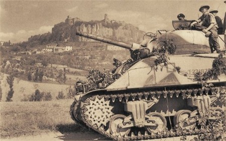 Sherman inglese a Orvieto